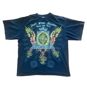 100% Cotton Y2K Phat Doc Full Time Hustler Gotta Get Paid Hip Hop Rap Shirt 3XL